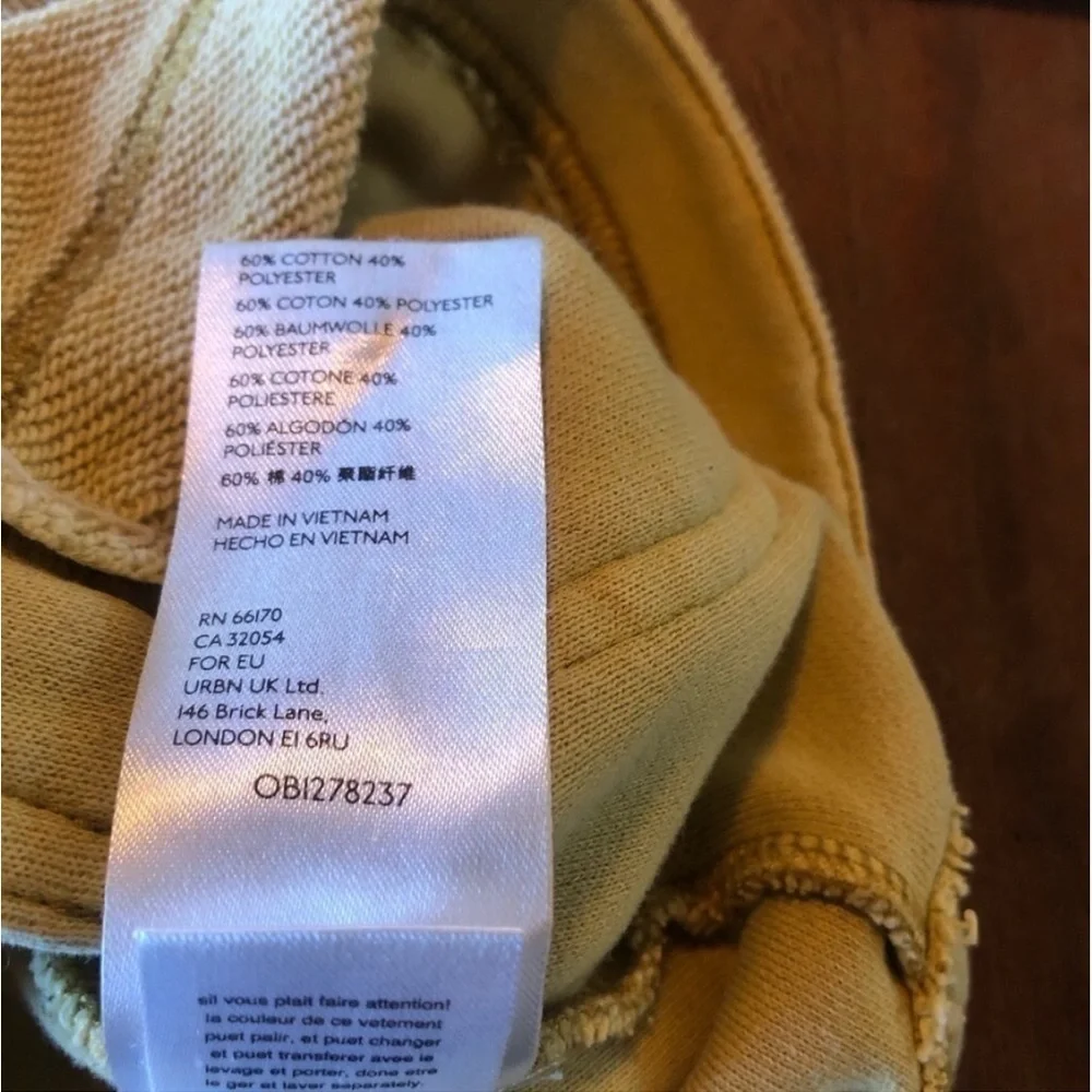 Anthropolgie Pilcro Shirt Tamara Mustard Distressed Button Shacket - Picture 7 of 7